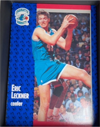 1991-92 Fleer #21 Eric Leckner Charlotte Hornets — front