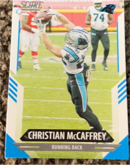 2021 Panini Score #200 Christian McCaffrey — front