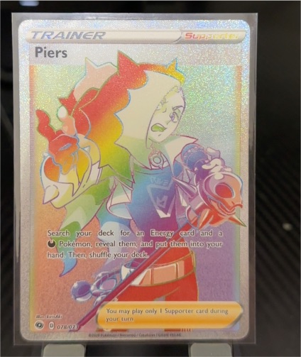 2020 Pokémon Champion's Path #078 Piers — front