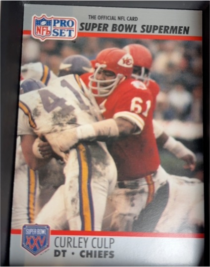 1990-91 Pro Set Super Bowl XXV Silver Anniversary #82 Curley Culp — front