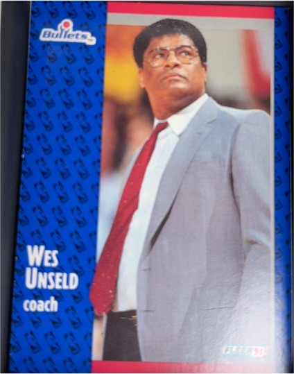 1991-92 Fleer #209 Wes Unseld Washington Bullets — front