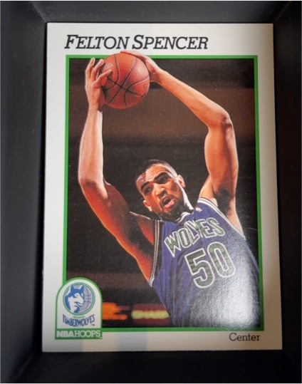 1991 Hoops #130 Felton Spencer — front