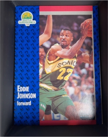 1991-92 Fleer #190 Eddie Johnson — front
