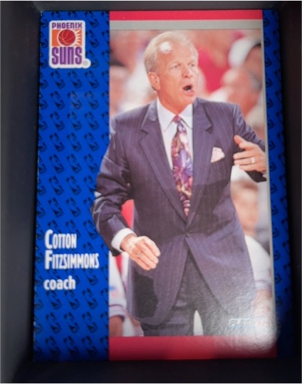 1991-92 Fleer #159 Cotton Fitzsimmons Phoenix Suns — front