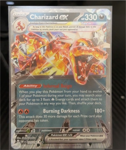 2023 Pokemon SV Obsidian Flames Charizard ex #125/197 — front
