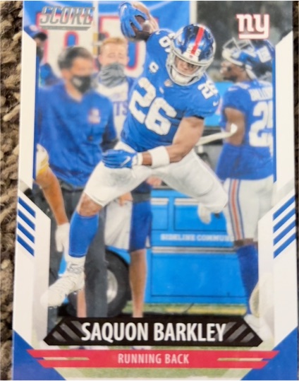 2021 Score #62 Saquon Barkley — front