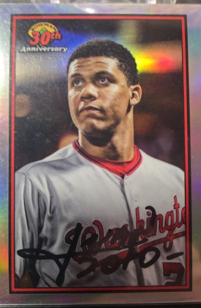 2019 Bowman Chrome 30th Anniversary #B30-JSO Juan Soto — front