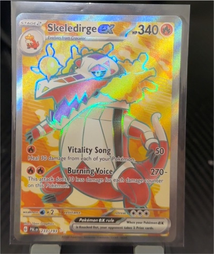 2023 Pokémon TCG Scarlet & Violet Paldea Evolved #233 Skeledirge ex — front