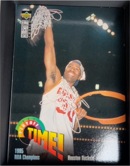 1995-96 Collector's Choice #365 Kenny Smith Houston Rockets Playoff Time — front