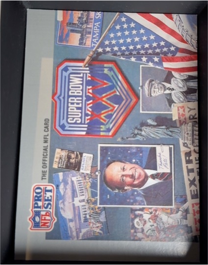 1990 Pro Set Super Bowl XXV Silver Anniversary #1 Puzzle — front