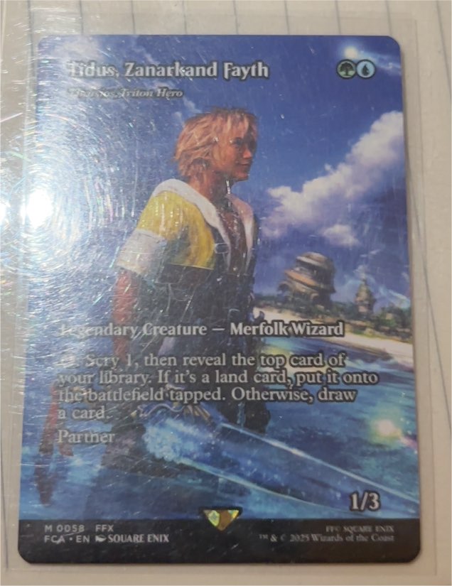 2025 FINAL FANTASY: Through the Ages #58 Tidus, Zanarkand Fayth — front
