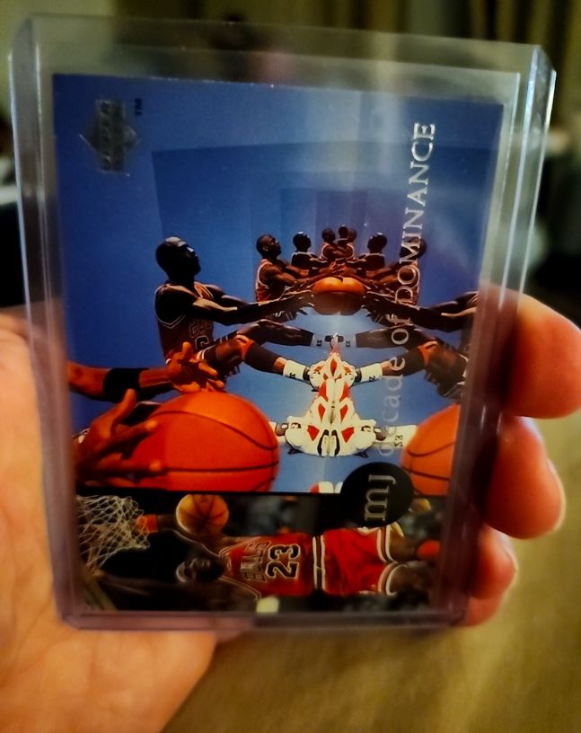 1994 Upper Deck #J7 Michael Jordan Decade of Dominance — front