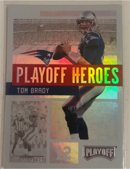 2018 Panini Playoff Heroes #1 Tom Brady — front