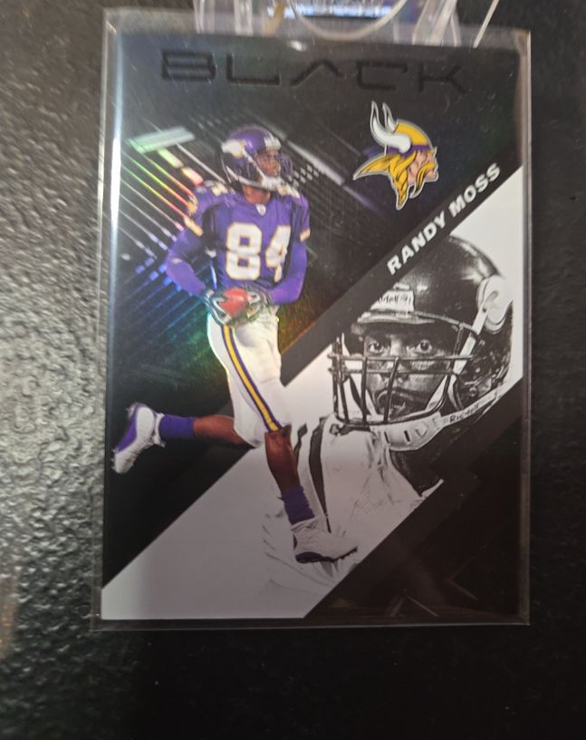 2020 Panini Black #61 Randy Moss — front