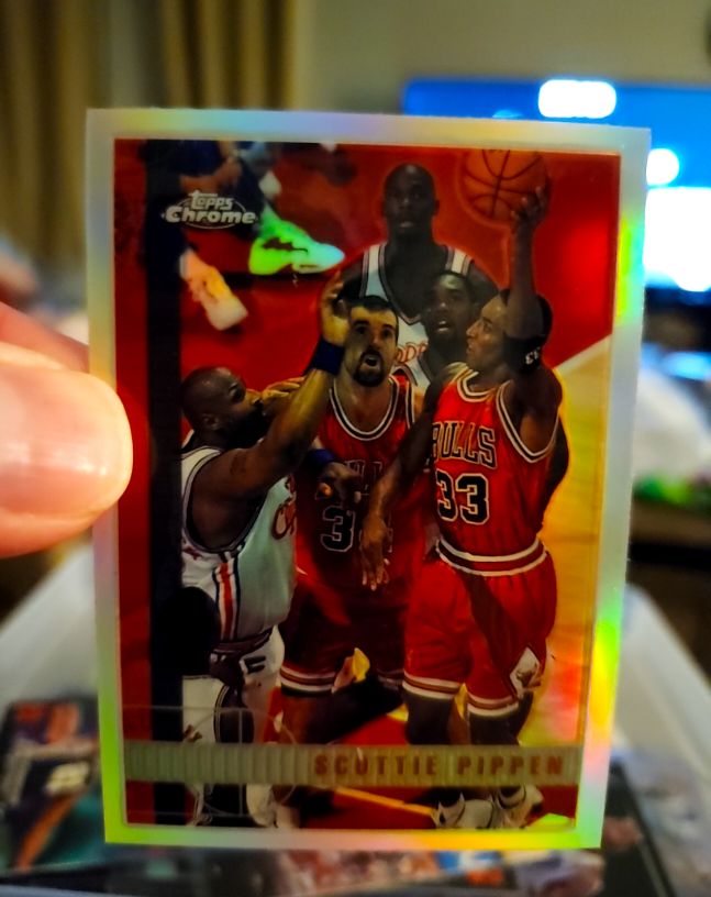 1997-98 Topps Chrome #1 Scottie Pippen — front