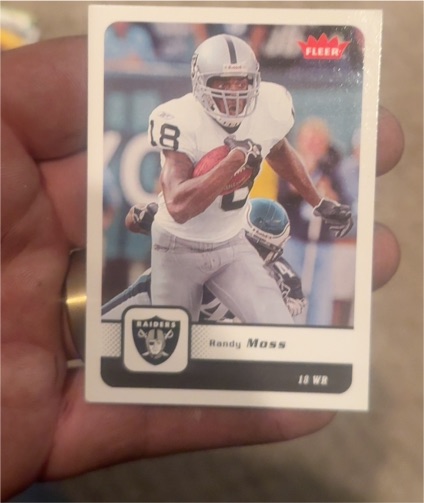 2006 Fleer #70 Randy Moss Oakland Raiders — front