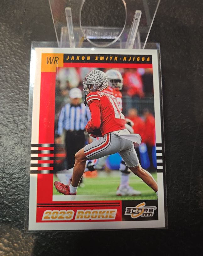 2023 Panini Score 2003 Throwback Rookie #8 Jaxon Smith-Njigba — front