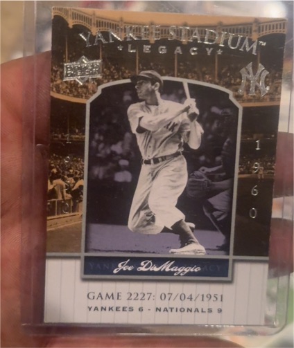 2008 Upper Deck Yankee Stadium Legacy #2227 Joe DiMaggio — front