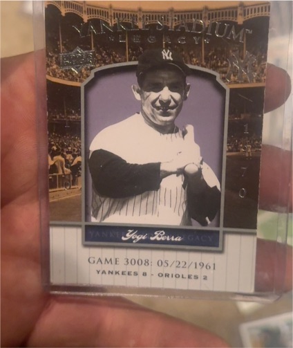 2008 Upper Deck Yankee Stadium Legacy #3008 Yogi Berra — front