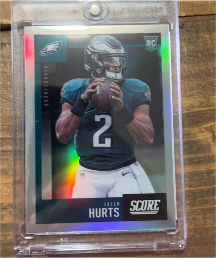 2020 Panini Chronicles Score #457 Jalen Hurts Rookie — front