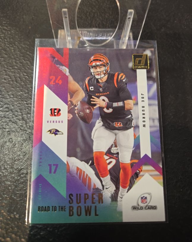 2023 Donruss Road to the Super Bowl Wild Card #RTSBW-JB Joe Burrow — front