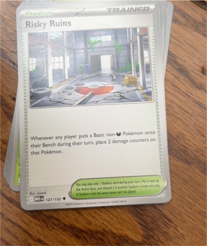 2025 Pokémon ME01: Mega Evolution #127 Risky Ruins — front