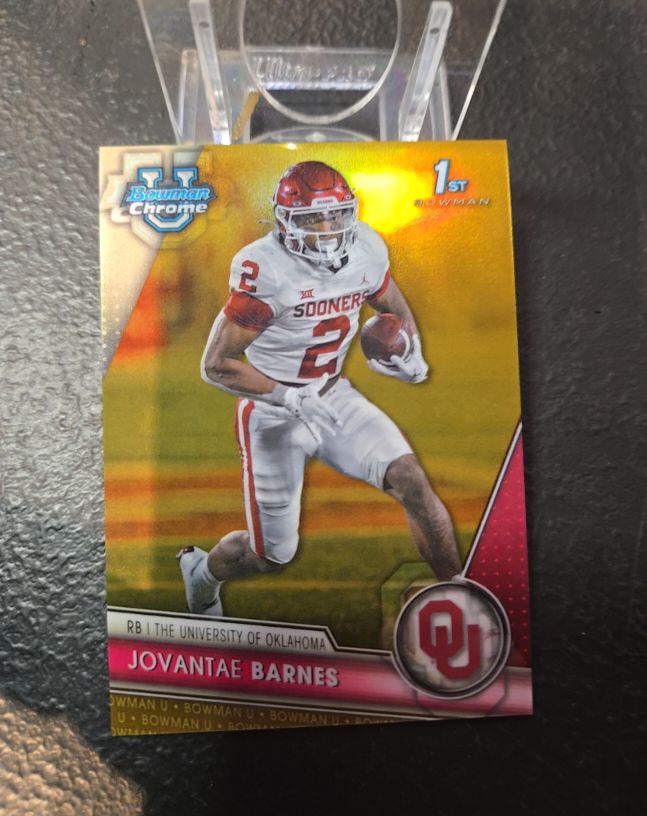2023 Bowman Chrome University #196 Jovantae Barnes — front