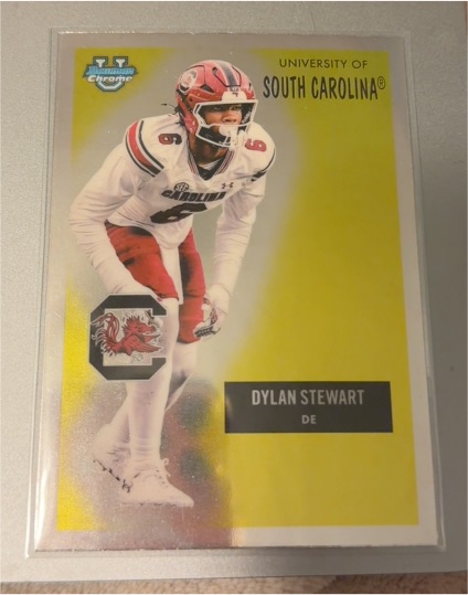 2025 Bowman Chrome University #55AV-15 Dylan Stewart — front