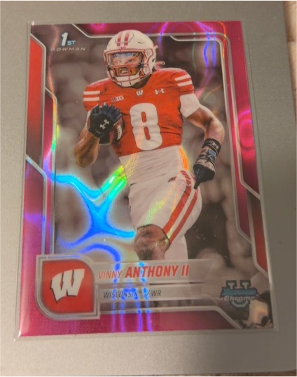 2025 Bowman Chrome University #171 Vinny Anthony II — front