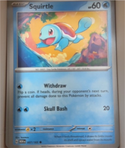 2023 Pokémon Scarlet & Violet 151 #007 Squirtle — front