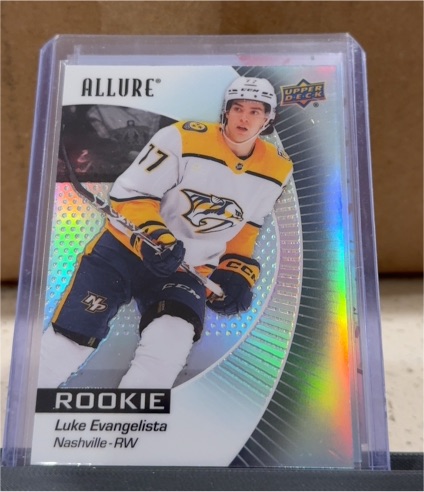 2023-24 Upper Deck Allure #136 Luke Evangelista — front