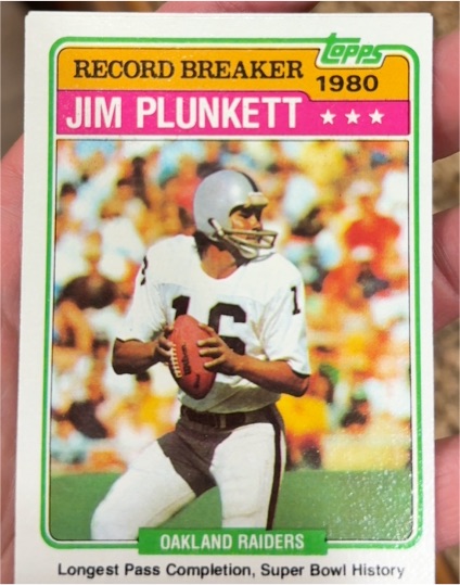 1981 Topps #335 Jim Plunkett — front