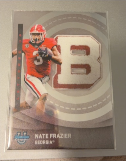 2025 Bowman University Chrome #LU-11 Nate Frazier Lettered Up — front