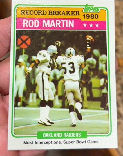1981 Topps #334 Rod Martin — front