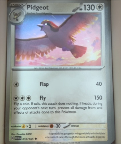 2023 Pokémon Scarlet & Violet 151 #018 Pidgeot — front