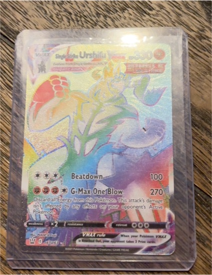2021 Pokemon TCG Battle Styles #167/163 Single Strike Urshifu VMAX — front