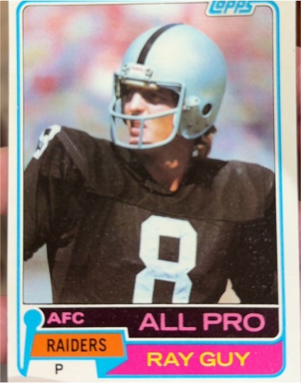 1981 Topps #510 Ray Guy — front