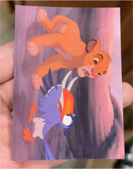 1994 SkyBox The Lion King #16 Simba and Zazu — front