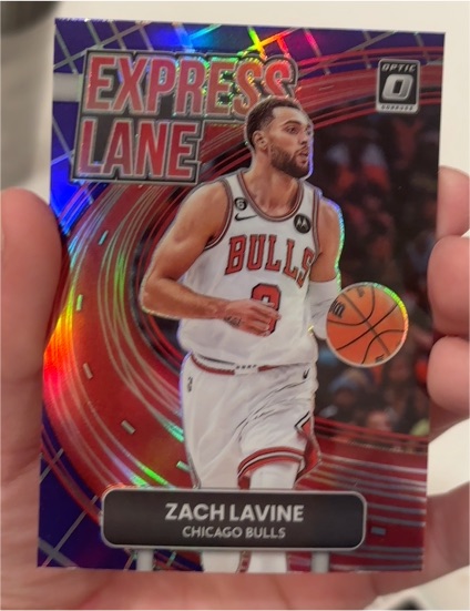 2022-23 Panini Donruss Optic #15 Zach LaVine Express Lane — front