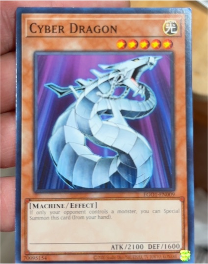 2005 Yu-Gi-Oh! EGO1-EN009 Cyber Dragon — front