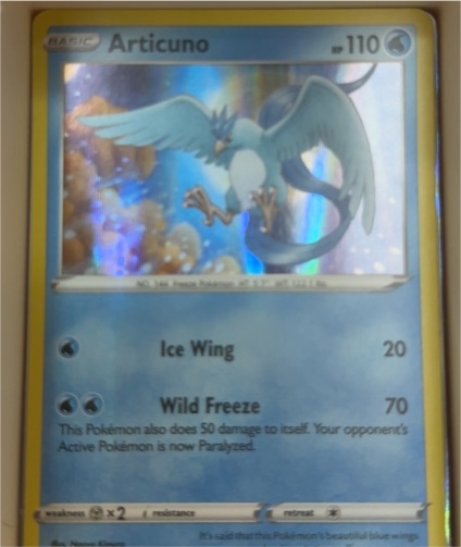 2022 Pokémon SWSH12: Silver Tempest #036 Articuno — front