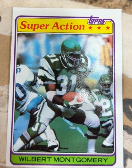 1981 Topps Super Action #392 Wilbert Montgomery — front