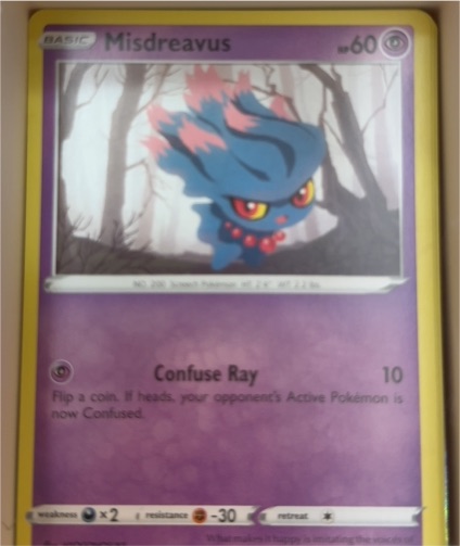 2022 Pokémon SWSH12: Silver Tempest #063 Misdreavus — front
