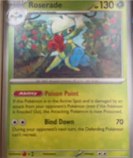 2024 Pokemon SV05: Temporal Forces #009/162 Roserade — front