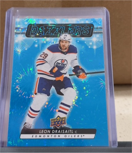2023-24 Upper Deck Dazzlers Blue #DZ-130 Leon Draisaitl — front
