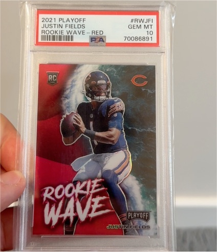 2021 Panini Playoff Rookie Wave #RW-JFI Justin Fields — front
