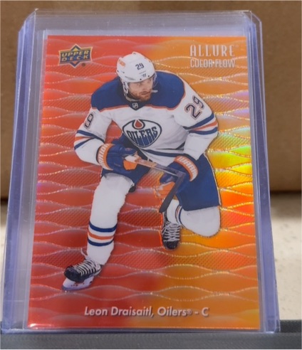 2023-24 Upper Deck Allure Color Flow Red Orange #CF-26 Leon Draisaitl — front