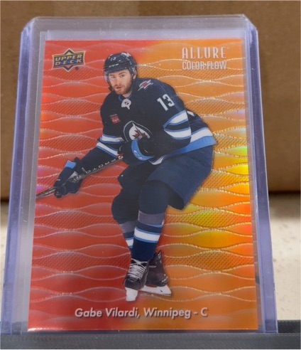 2023-24 Upper Deck Allure Color Flow Red-Orange #CF-23 Gabe Vilardi — front
