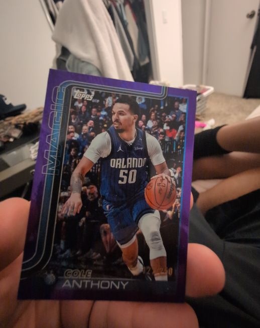 2025-26 Topps Basketball #91 Cole Anthony — front