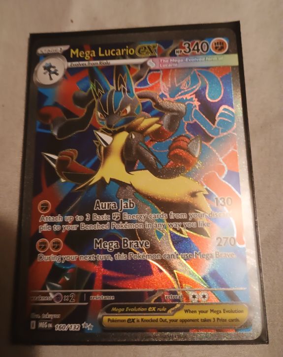 2025 Pokémon TCG #160 Mega Lucario EX — front